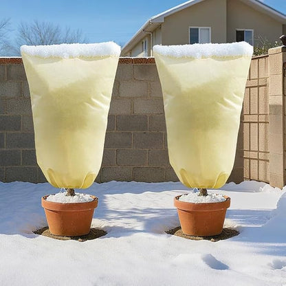 MIXC 2-Pack Plant Cover Tree Blanket Jacket Freeze Frost Protection Cloth for Potted Plants Fruit
