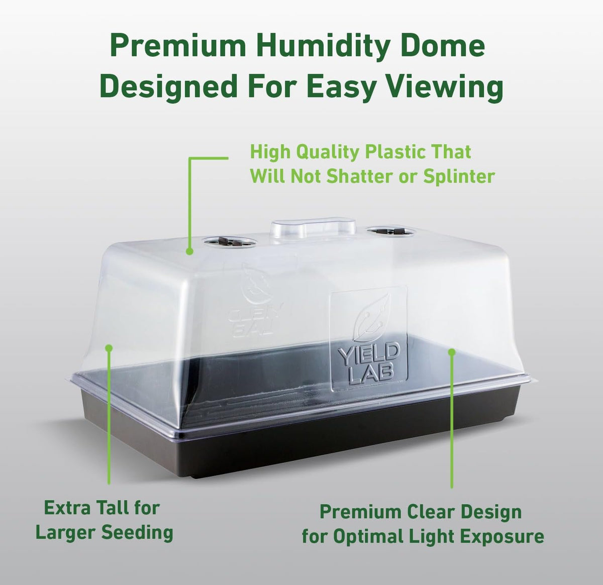 7 Inch Propagation Dome - 25 Pack Humidity Vented Domes – Plant Growing Dome for Seedling