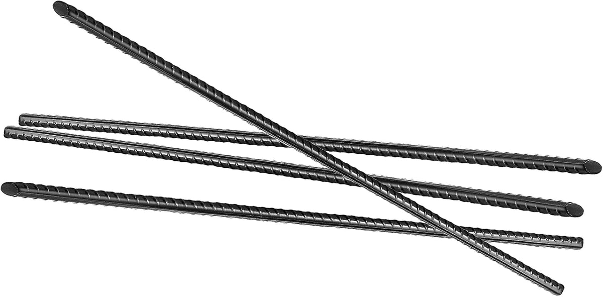 20 Pack 16 Inch Straight Rebar Stakes, 3/8" Thick Steel Heavy Duty Anchor Ground Rebar Stakes with
