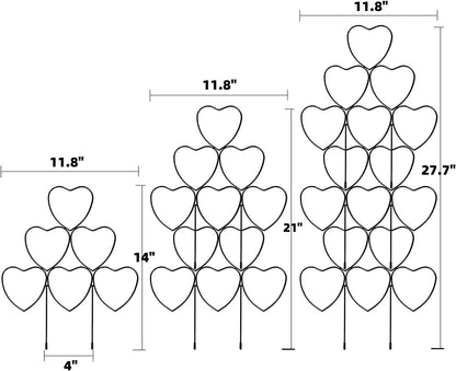 Garden Plant Trellis for Indoor Plants, Stackable Heavy Duty Metal Trellis Supports for Climbing