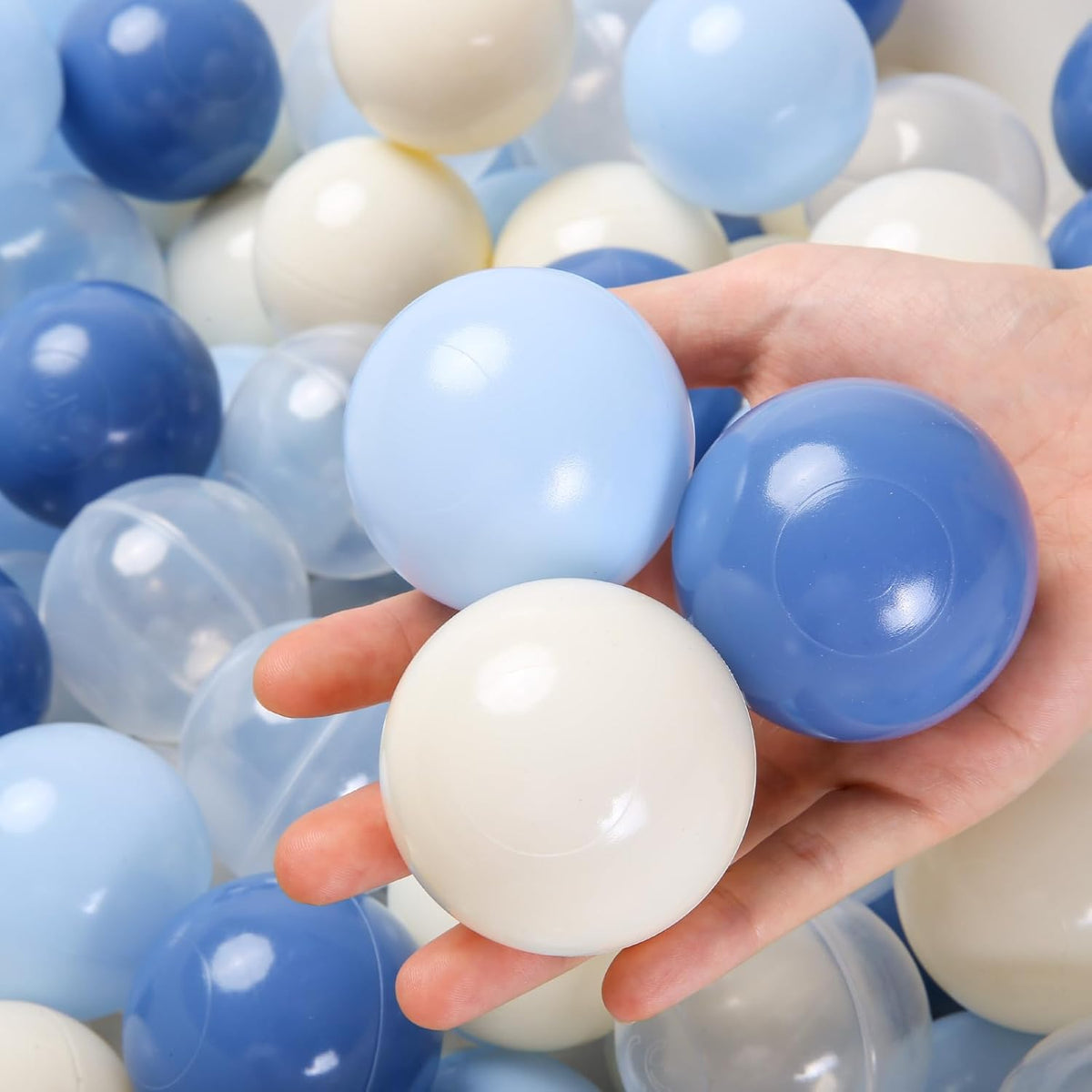 TRENDPLAY Plastic Balls for Ball Pits - Hollow Balls- Safe and Exciting Playtime - Perfect for Baby