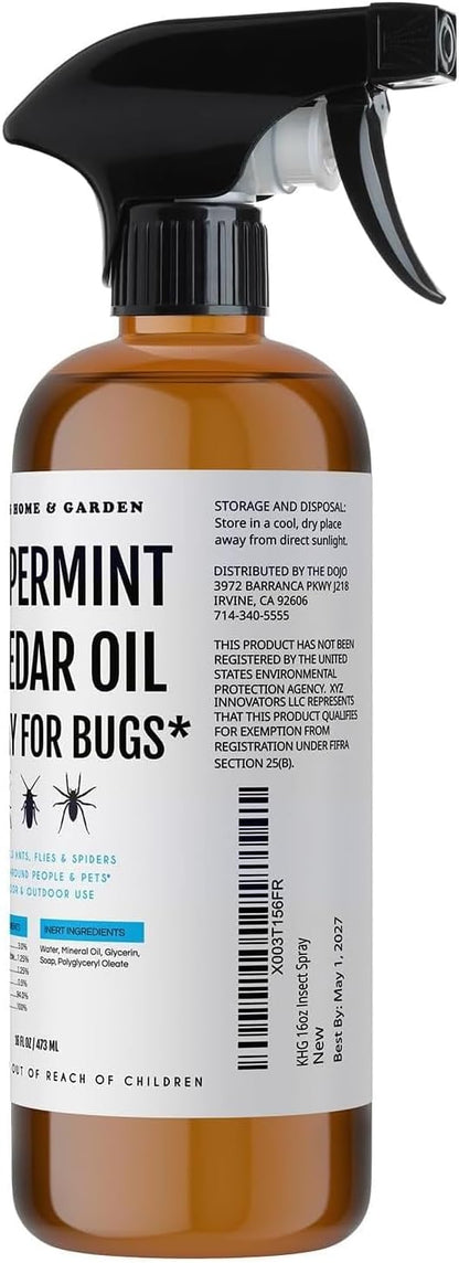 Kate's Home & Garden Peppermint Oil Spray for Bugs, Ants, Insects, Spiders, Roaches, Stink Bug.
