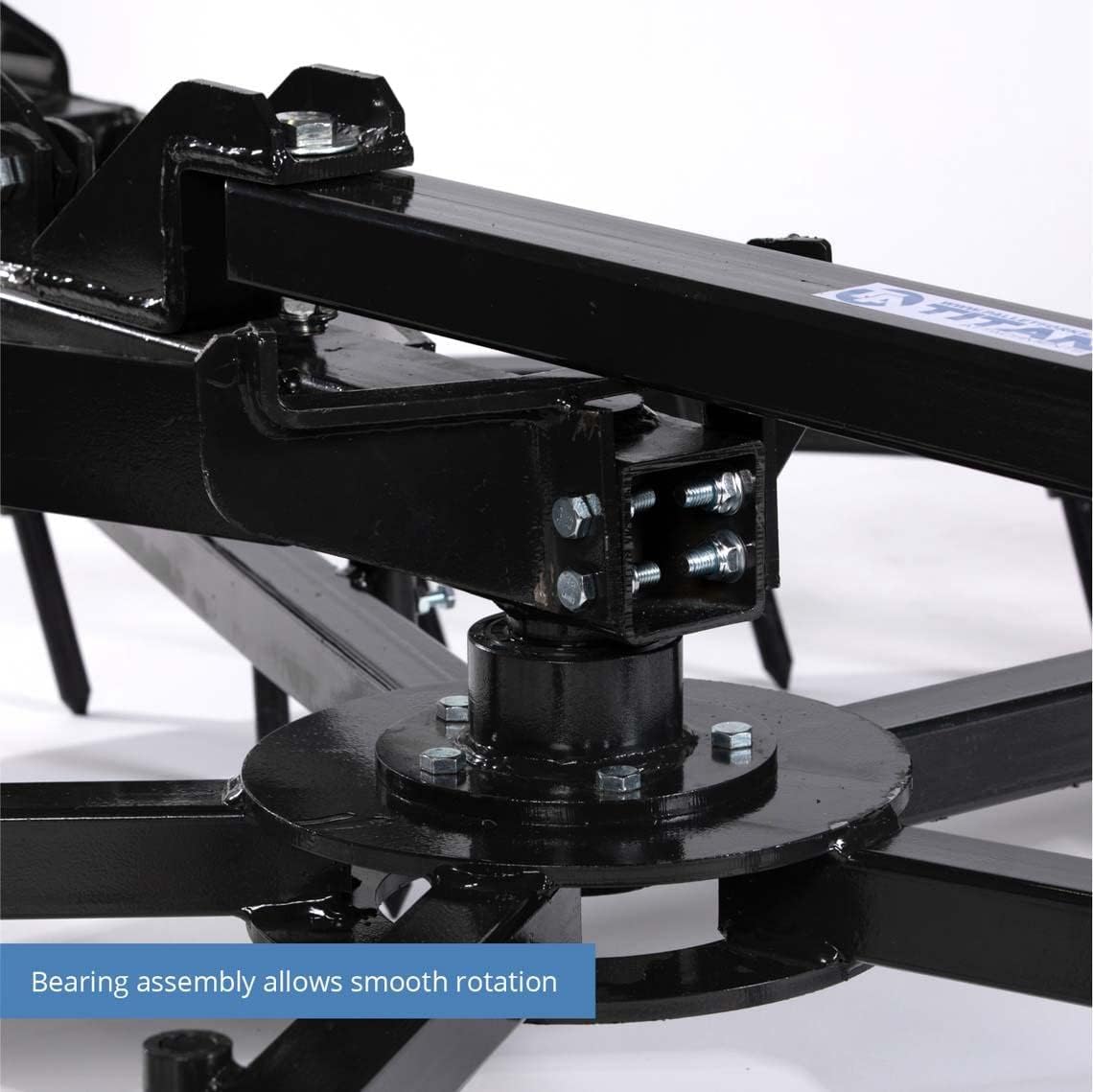Titan Attachments Arena Spin Harrow Groomer 72" Cat 1 3 Point Quick Hitch HD (Add Optional Rake