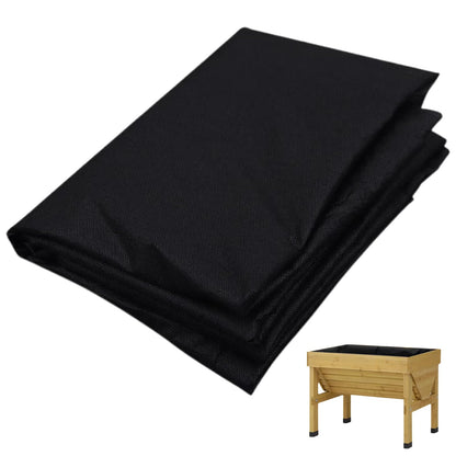 Wshxjzyay 63 * 114 inch Raised Garden Bed Liner, Non Woven Fabric Liner for Large Veg Trough, Keeps