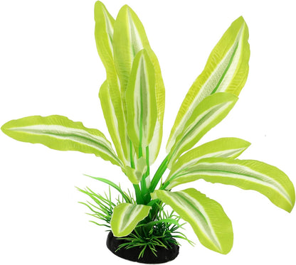 Silk Aquarium Plants for Betta Fish Tank, 2 Pcs 8 Inch Small Silk Aquarium Plant Aquatic Water