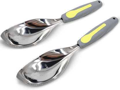 Jardineer 2Pack Garden Trowel, Stainless Steel Hand Shovel with Ergonomic Handle, Multi-Use Soil