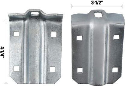 HOME MASTER HARDWARE Box Rail Hanger Kit 2 Set,Exterior Barn Door Hardware Kit,Each Rated Safe