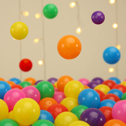 TRENDPLAY Plastic Balls for Ball Pits 2.2 Inch, Pack of 50 100 200 500 Hollow Balls, Perfect for