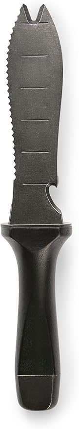 Hori Hori Garden Knife, Traditional Japanese Weeding Tool with ergonomic wooden handle. Hori garden