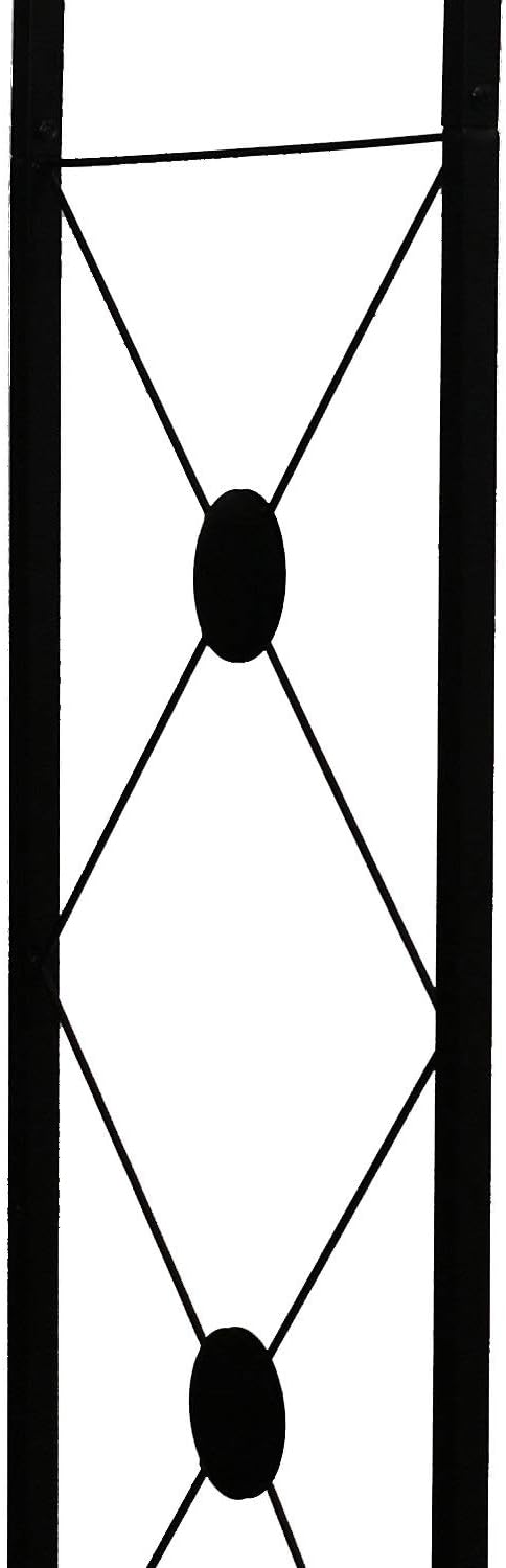 Steel Garden Arch, 7'6" High x 4'7" Wide, Garden Arbor for Various Climbing Plant, Outdoor Garden