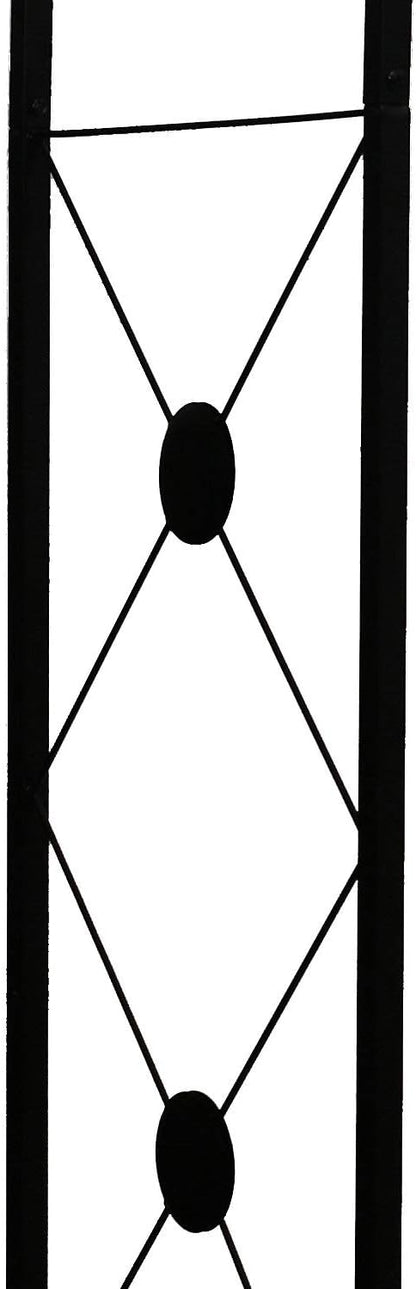 Steel Garden Arch, 7'6" High x 4'7" Wide, Garden Arbor for Various Climbing Plant, Outdoor Garden