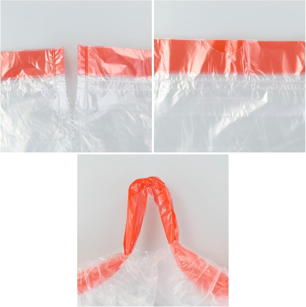 Yuright 30 Gallon Clear Lawn and Leaf Garbage bags with Drawstring, 60 Counts