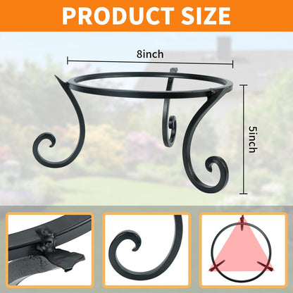 Kesywale Metal Gazing Ball Stand for 10 or 12 Inch Outdoor Garden Gazing Globes and for Plant or