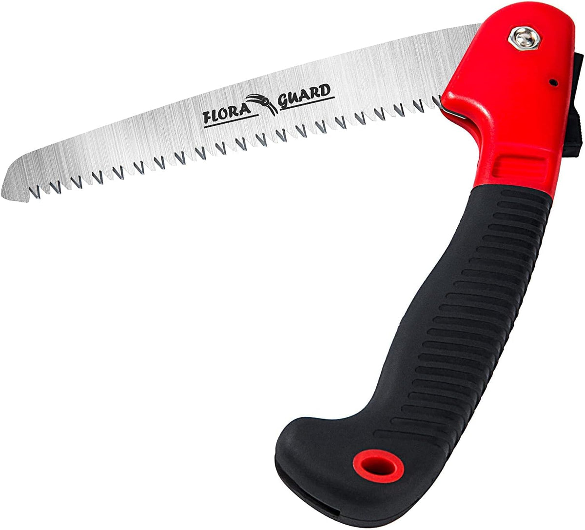 FLORA GUARD 7.7-Inch Folding Saw, Pruning Hand Saw with Triple-Cut Razor Teeth for Wood Cutting