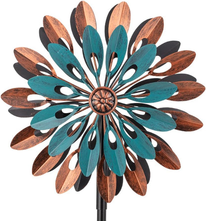 VEWOGARDEN 360° Outdoor Metal Wind Spinners Kinetic Wind Sculptures & Spinners for Yard Garden Lawn