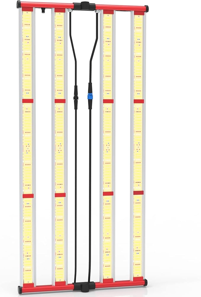 AGLEX 420W Full Spectrum LED Grow Light with UV & IR, 1360 LEDs, Dimmable Daisy Chain, High PPFD