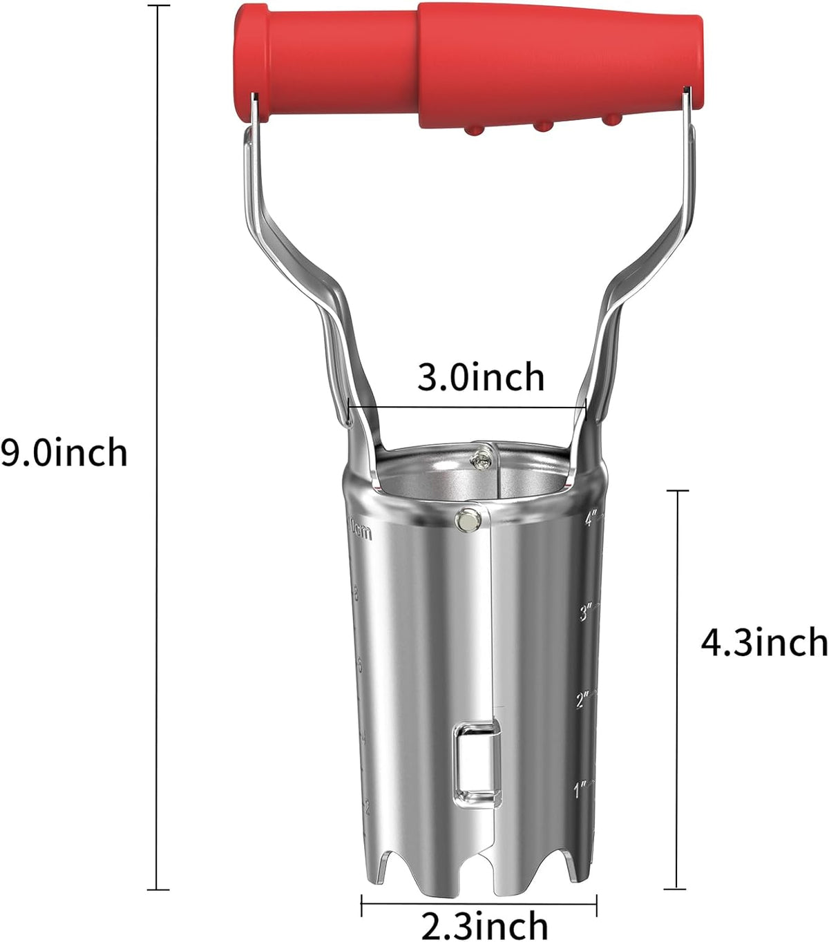 FLORA GUARD Bulb Planter with Depth Markers - Automatic Soil Releasing Seed Bulb Transplanter for