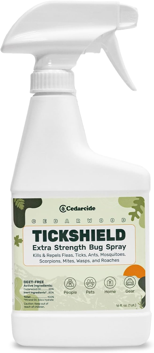 Tickshield Extra-Strength Bug Spray | Our Original Formula with an Extra Kick | for People, Gear, &