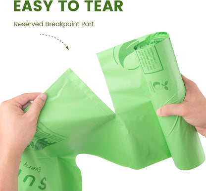 SUPERBIO 64 Gallon Compostable Yard Waste Bags, Lawn & Leaf Bags, 242.3L (60 Count Bulk), Heavy