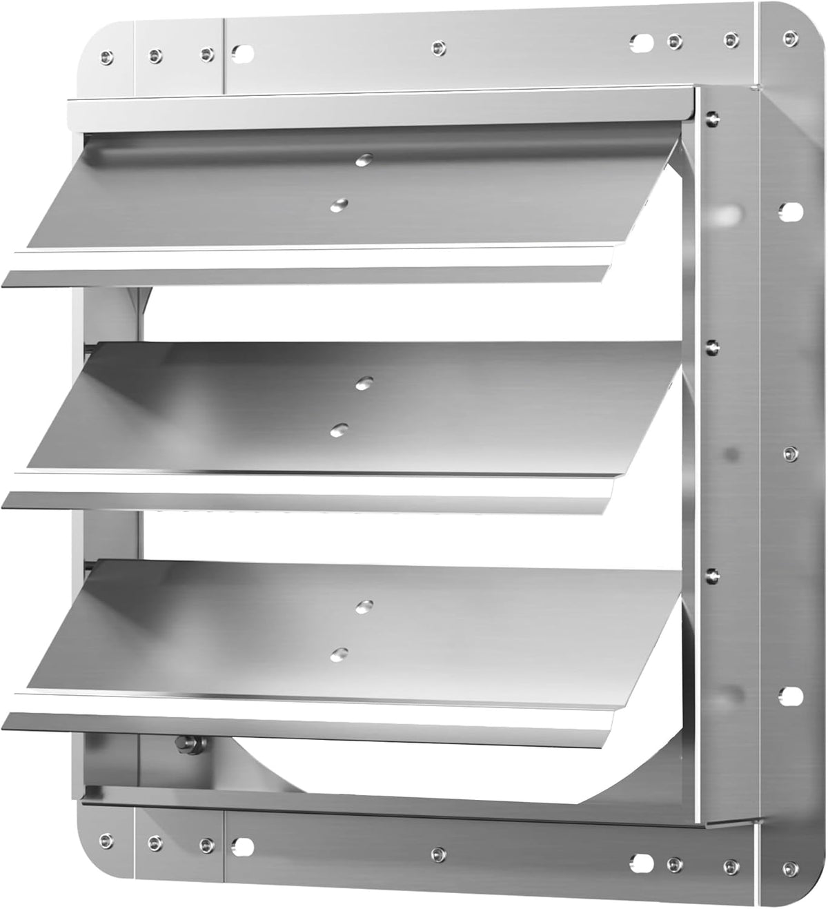 12 Inch Galvanized Shutter Exhaust Louver Vent, Automatic Gravity Shutter Louver Vent for Home