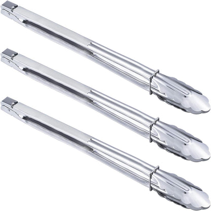 Stainless Steel Cooking Grilling Tongs Extra Long Camp Dutch Oven Tongs for Kitchen and Barbecue