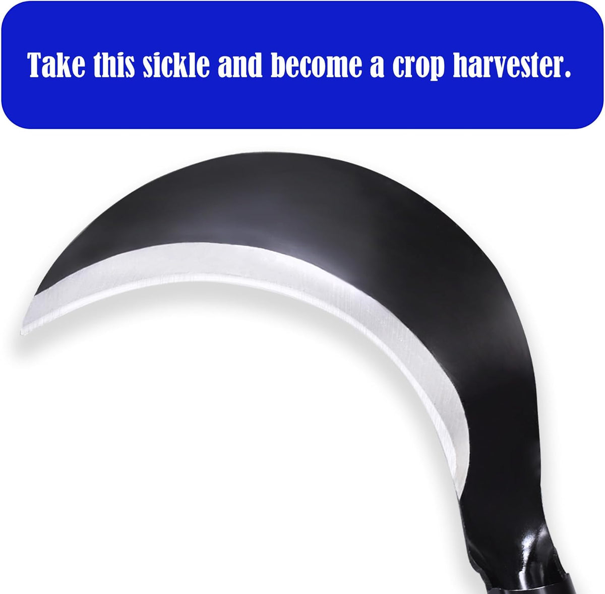 1pce 260mm/10.24in Manganese Steel Billhook Brush Clearing Sickle for Grass,Weeding Tools for