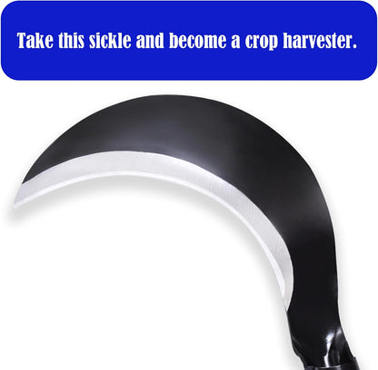1pce 260mm/10.24in Manganese Steel Billhook Brush Clearing Sickle for Grass,Weeding Tools for