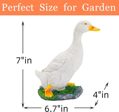 Real Farm Duck Statues,Funny Duck Fence Decoration,Resin Duck Decor,Outdoor Real Animal Statue,Duck