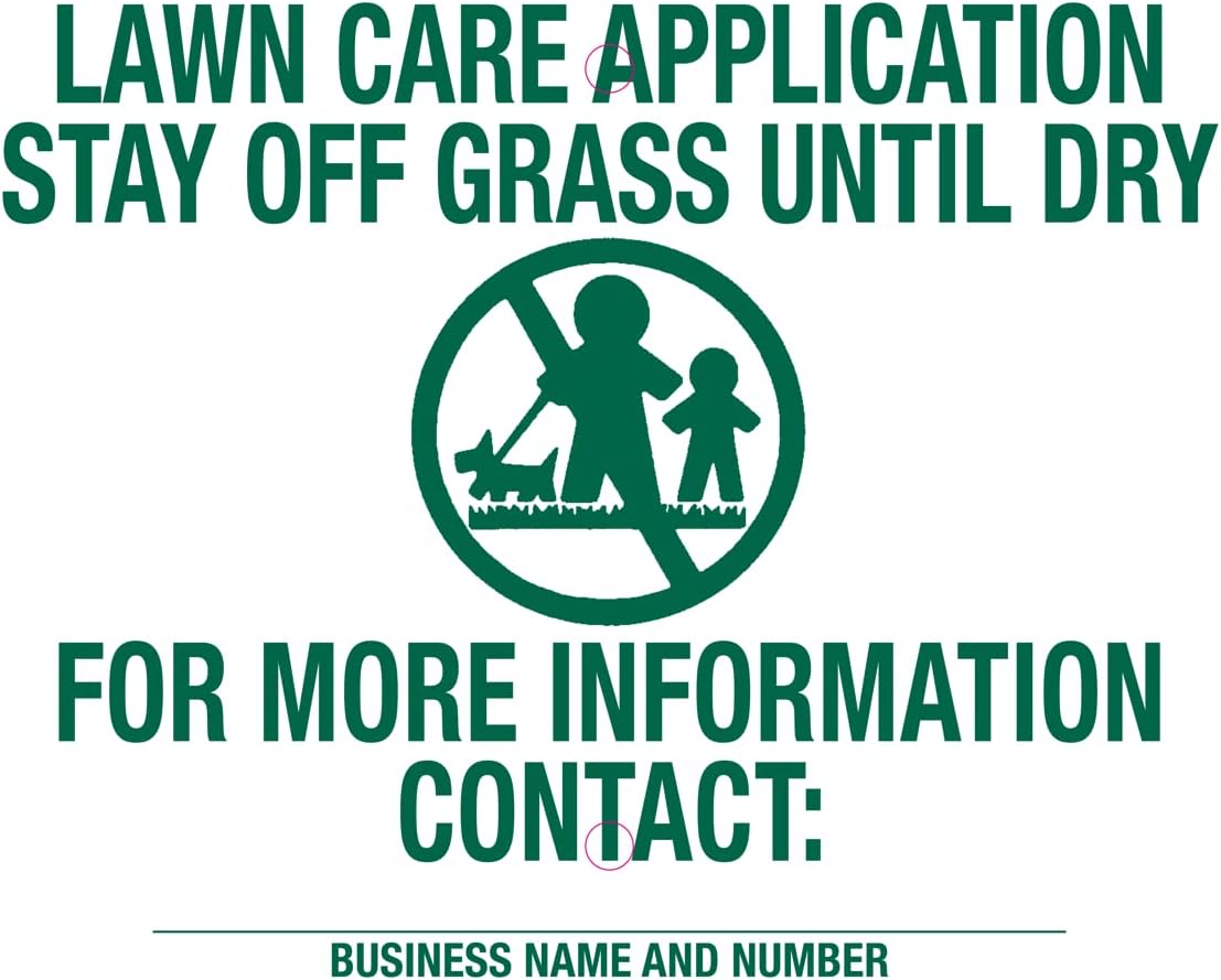 Lawn Treatment Application Stakes & Illinois Signs (Economy Style Stake / 500 pc. Pack)