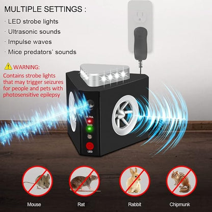 Rodent Repellent Ultrasonic Plug-in Indoor Mouse Repellent Rat Mice Deterrent Ultrasonic Pest