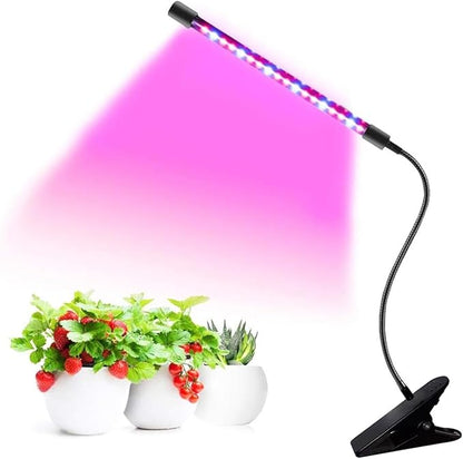LED Grow Lights for Indoor Plants - 20 LED Full Spectrum Plant Lights, 3 Switch Modes, 3/9/12H
