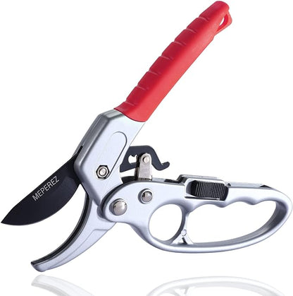 Ultra Sharp Germany Steel Pruning Shears - Cuts 3X Easier, Weak Hand Arthritis Snips