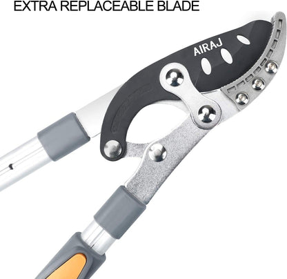 AIRAJ 27-41'' Extendable Anvil Loppers Heavy Duty with Compound Action, Tree Trimmer with 2 Inch