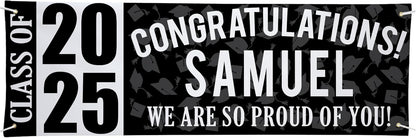 Let's Make Memories Personalized Graduation Banner Class of 2025 - Graduation Party Decorations