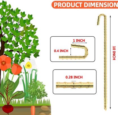 Landscape Stakes 9 Pack, 10 Inch Garden Landscape Anchoring Stakes for Terrace Board, Landscape