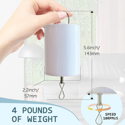Wind Spinner Motor with Remote Controller,Mobile Battery Operated Motor Hanging Display Motor for