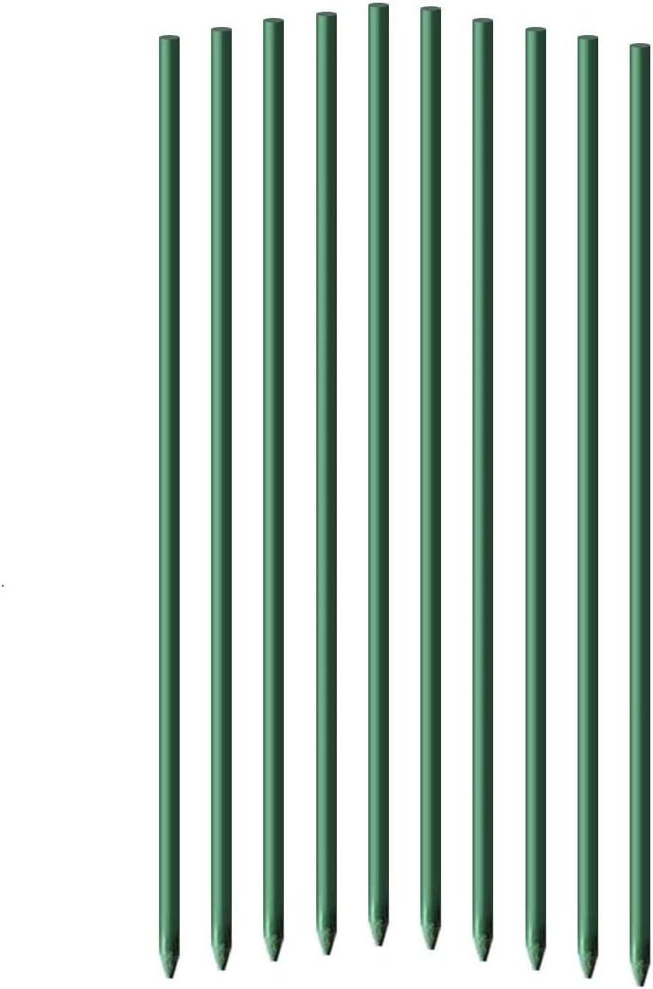 5ft Garden Stakes 50pack for Climbing Plants, 1/4" Diameter Supports Poles EcoStake Rust-Free Plant