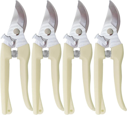Pruning Shears for Gardening, 4 Pack Garden Scissors for Cutting Fresh Flowers, Floral Clippers for