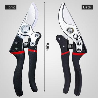Garden Shears, Handheld Pruning Shears for Heavy Duty, Ergonomic Gardening Tools for Pruning