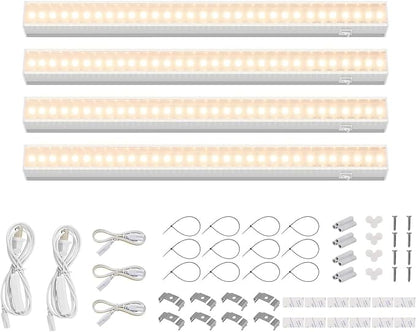 Barrina Grow Lights for Indoor Plants, Full Spectrum Sunlight, 1ft Plant Growing Lamp, LED Grow