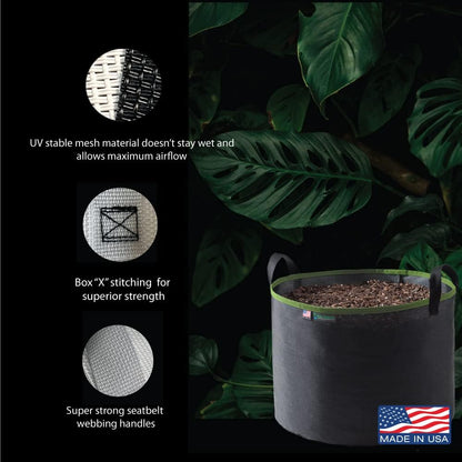 Grow Bag 5 Gallon, Planting Pots - Colorful Plant Grow Bags Pots Gardening Vegetable - Air Pruning