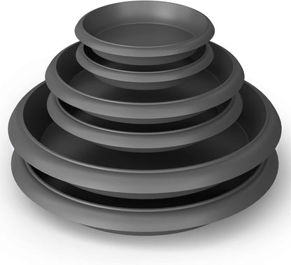 Plant Saucer 6 Pack Drip Trays Planter Pot Base Heavy Duty Plastic Drainage Tray for Indoor