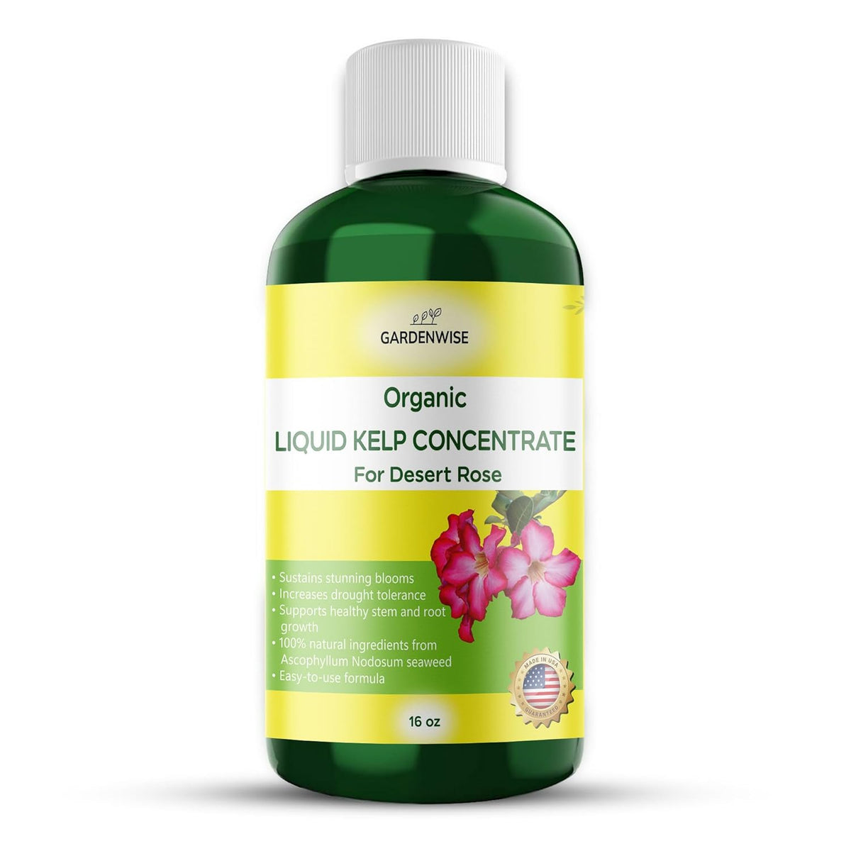 Liquid Kelp Fertilizer for Desert Rose - Plant Food for Adenium & Desert Plants - Organic Seaweed