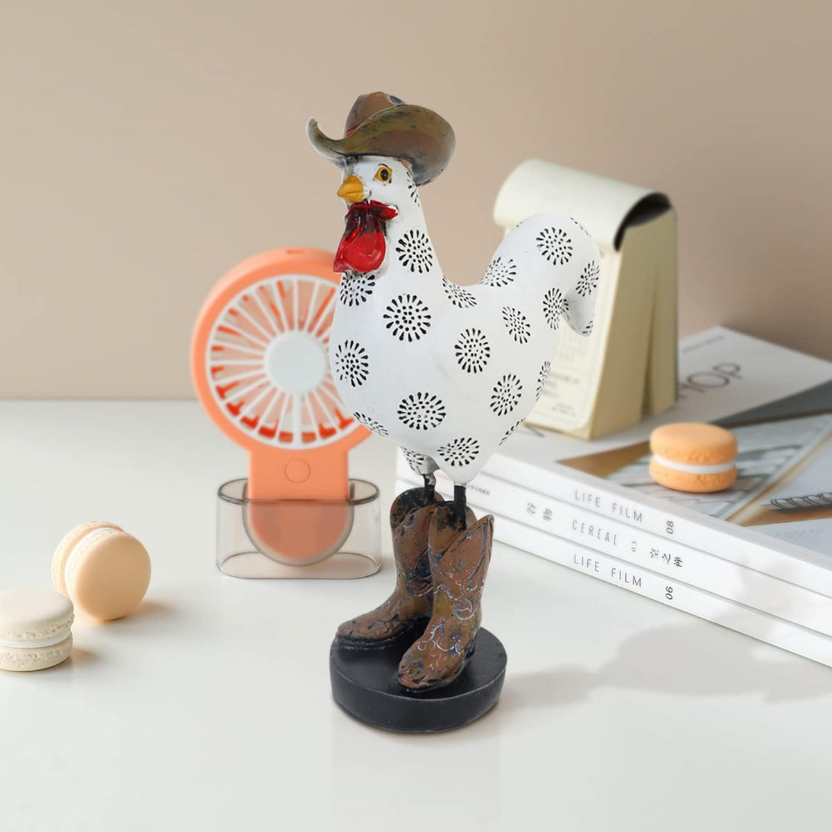 LIFFY Rooster Garden Statue Outdoor,Indoor Resin Home Decor Figurines Decorations,Farm Animals