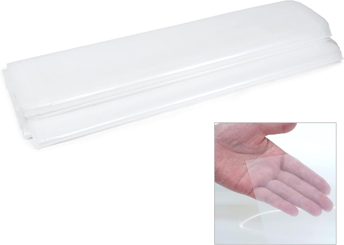 CAPHAUS 6 mil Clear Greenhouse Plastic Sheeting, 4-Year UV Resistant Polyethylene Film, Hoop House