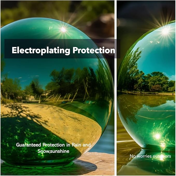 10 Inch Stainless Steel Gazing Globe,v2croft Hollow Ball Mirrored Surface Polished Shiny