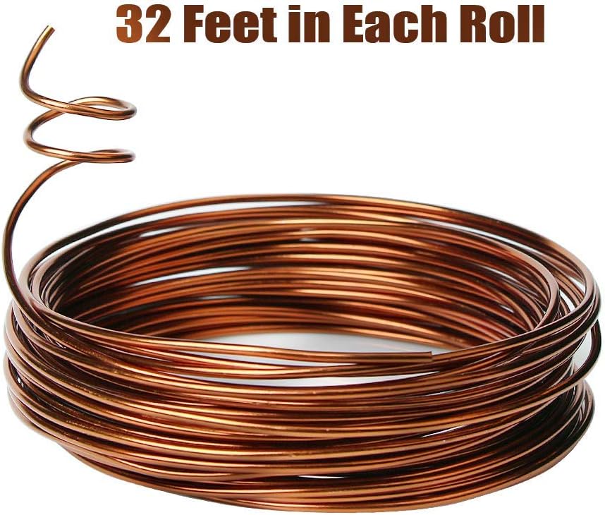 Quality Bronze Long Lasting Bonsai Training Wire Set of 3 Sizes - 1.0mm, 1.5mm, 2.0mm, Corrosion