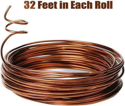 Quality Bronze Long Lasting Bonsai Training Wire Set of 3 Sizes - 1.0mm, 1.5mm, 2.0mm, Corrosion
