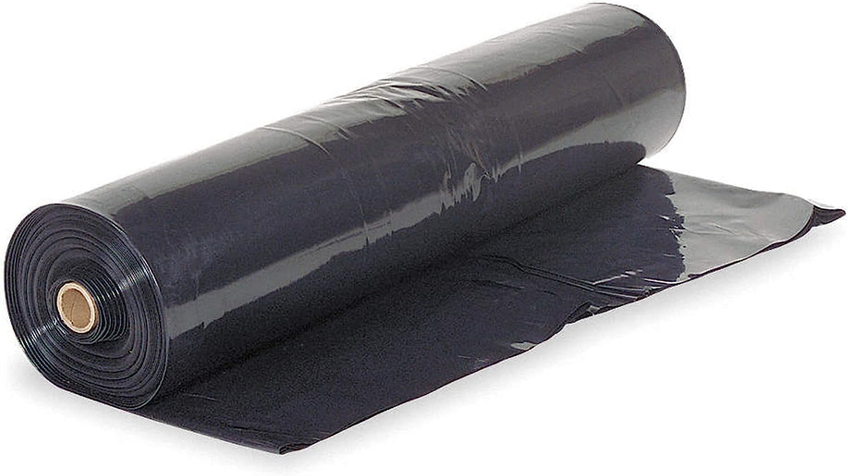 Farm Plastic Supply - Crawl Space Vapor Barrier - 10 Mil - Black Vapor Barrier, Thick Plastic
