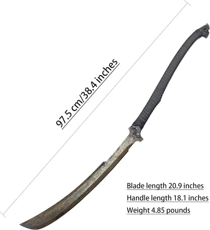 SV Handmade cast Manganese Steel Chopping Blade Sword, Full Tang, Outdoor, Hunting, Camping